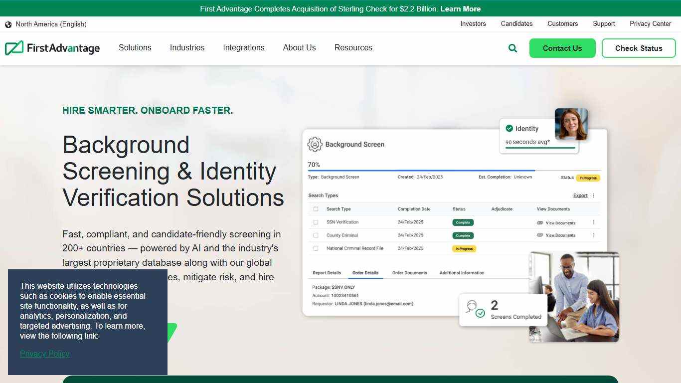 Global Background Checks & Screenings | First Advantage